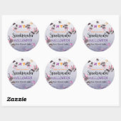 Sticker Rond Halloween chauves-souris joyeuses Halloween (Feuille)
