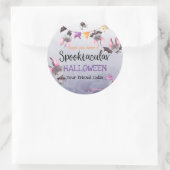 Sticker Rond Halloween chauves-souris joyeuses Halloween (Sac)