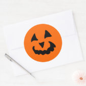 Sticker Rond Halloween Citrouille (Enveloppe)