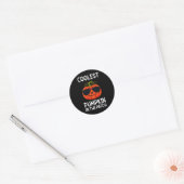 Sticker Rond Halloween Citrouille Le Plus Coolest Dans Le Patch (Enveloppe)