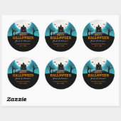 Sticker rond Halloween classique (Feuille)