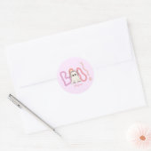 Sticker Rond Halloween coloré Cute Boo Ghost (Enveloppe)