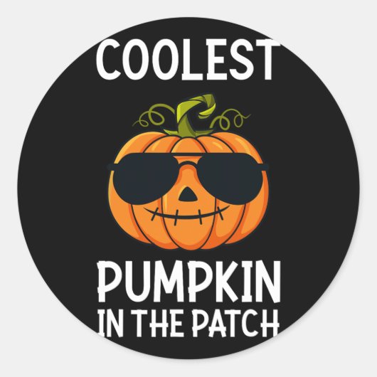 Sticker Rond Halloween Coolest (Devant)