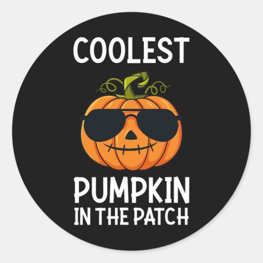 Sticker Rond Halloween Coolest (Devant)