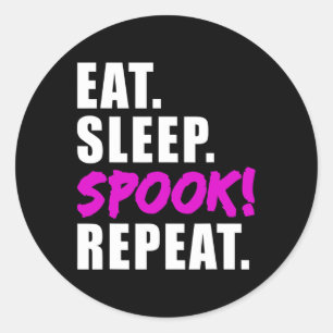Sticker Rond Halloween Costume Spook Spirit Dames Femmes Hommes