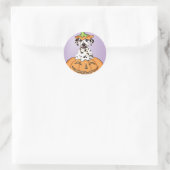 Sticker Rond Halloween Dalmatien (Sac)