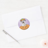 Sticker Rond Halloween Dalmatien (Enveloppe)