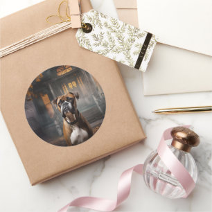 Sticker Rond Halloween dans la boîte