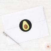 Sticker Rond Halloween de costume d'Avocado (Enveloppe)