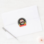 Sticker Rond Halloween Dia De Muertos (Enveloppe)