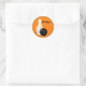 Sticker Rond Halloween drôle (Sac)