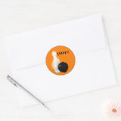 Sticker Rond Halloween drôle (Enveloppe)