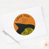 Sticker Rond Halloween drôle (Enveloppe)