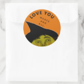 Sticker Rond Halloween drôle (Sac)