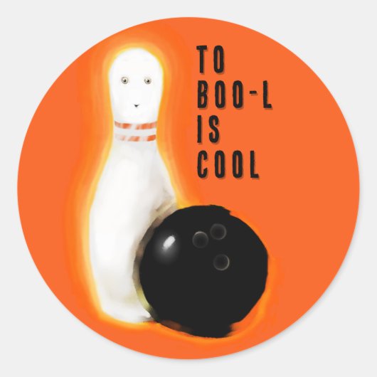 Sticker Rond Halloween drôle (Devant)