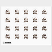 Sticker Rond halloween_éffrayant_boo_citrouilles (Feuille)