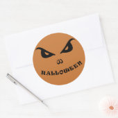 Sticker Rond Halloween éffrayant effrayant visage (Enveloppe)