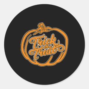 Sticker Rond Halloween effrayant Et Drôle 1