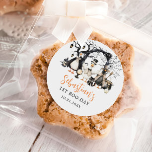 Sticker Rond Halloween Éffrayant Goose 1er Anniversaire