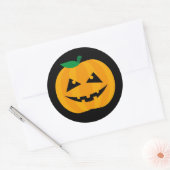 Sticker Rond Halloween éffrayant Jack-O'-Lantern (Enveloppe)