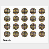 Sticker Rond halloween emoji (Feuille)