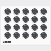 Sticker Rond Halloween en cristal mystique (Feuille)