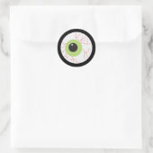 Sticker Rond Halloween Eyeball effrayant (Sac)