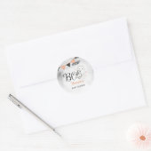 Sticker Rond Halloween Fantôme Octobre Baby shower Favoriser (Enveloppe)
