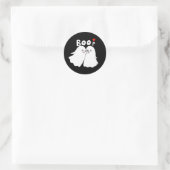 Sticker Rond Halloween Fantômes Boo Funny Fantôme botte faveur (Sac)