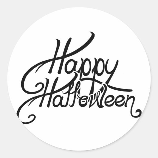 Sticker Rond Halloween festive éffrayante (Devant)