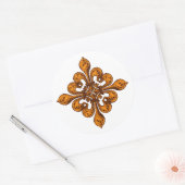 Sticker Rond Halloween Fleur de lis (Enveloppe)