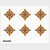 Sticker Rond Halloween Fleur de lis (Feuille)