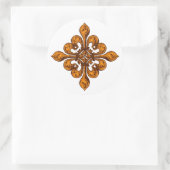 Sticker Rond Halloween Fleur de lis (Sac)
