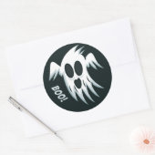 Sticker Rond Halloween Ghost couturiers (Enveloppe)