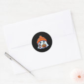 Sticker Rond Halloween Ghost Mens (Enveloppe)