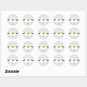 Sticker Rond Halloween Gothique | Boisson gluante hantée | Gr (Feuille)