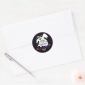 Sticker Rond Halloween - Happy Ghost Spooktacular (Enveloppe)