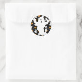 Sticker Rond Halloween huent l'autocollant (Sac)