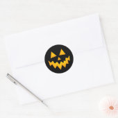 Sticker Rond Halloween Jack-o'-lantern (Enveloppe)