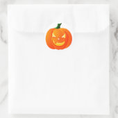 STICKER ROND HALLOWEEN JACK-O-LANTERN ~~ (Sac)