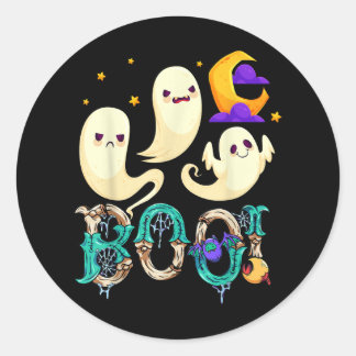 Sticker Rond Halloween La Nuit Il Est Rentré Chez Lui ! 1