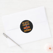 Sticker Rond Halloween Les St Petits Citrouilles M'Appelent Mim (Enveloppe)