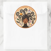 Sticker Rond Halloween magique (Sac)