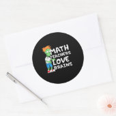 Sticker Rond Halloween Math enseignant amour (Enveloppe)