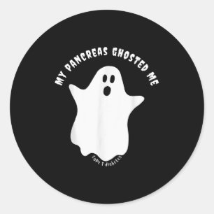 Sticker Rond Halloween Mes Pancréas M'Ont Accueilli, Diabète Ty