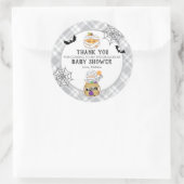Sticker Rond Halloween Mummy Baby shower merci (Sac)