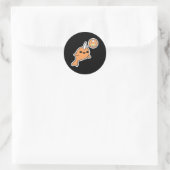 Sticker Rond Halloween Narwhal (Sac)