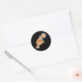 Sticker Rond Halloween Narwhal (Enveloppe)
