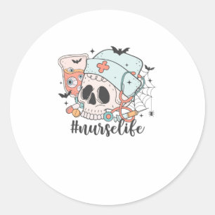 Sticker Rond Halloween #NurseLife - NurseLife