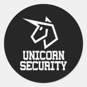 Sticker Rond Halloween papa maman et la fille costume Unicorn S